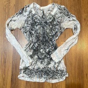 American Age long sleeve cross top